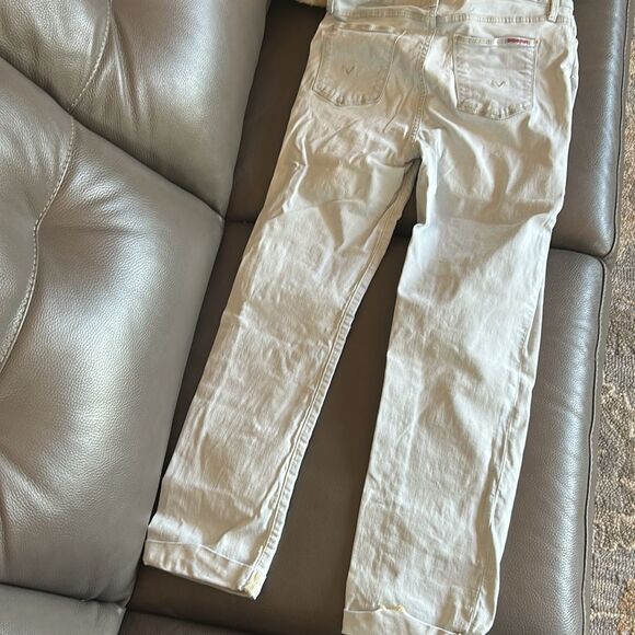 Hudson Blair Jeans Rolled Cuff Stretch Galaxy Light Blue Color Tan Stitch 29 - Picture 9 of 14